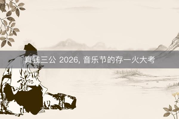 真钱三公 2026, 音乐节的存一火大考